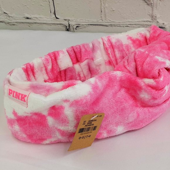 'PINK' VICTORIA'S SECRET TIE-DYE KNOTTED HEADWRAP/ BAND - Picture 3 of 16